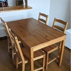 ☑︎IKEA 4人 ダイニングテーブル＆イスセット