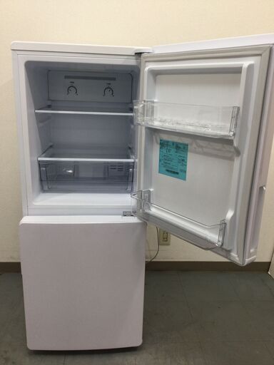 （9/9受渡済）YJT7421【Haier/ハイアール 2ドア冷蔵庫】美品 2023年製 JR-NF148CK 家電 キッチン 冷蔵冷