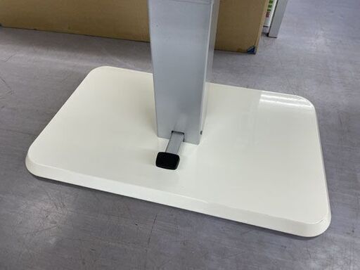 幅120cm 昇降式テーブル ニトリ 無段階 ペダル式 白 エナメル 昇降テーブル ダイニングテーブル 札幌市手稲区