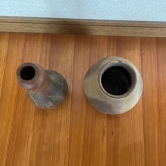 備前焼　花瓶　2個セットの画像