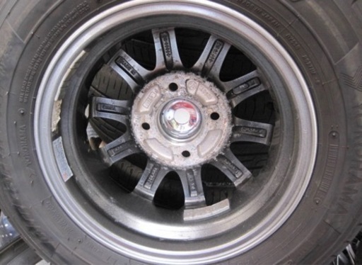 軽トラ軽バン　アルミホイール＆145/80R12　80/78N　LT　バリ山　セット　中古品