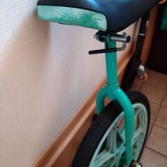 一輪車18インチ（屋内保管、タイヤ修理済）の画像