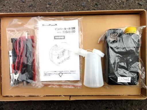 未使用 ドリームパワー インバーター発電機 DREAM POWER EIG-900D (50/60Hz切替式) アウトドア DIY キ