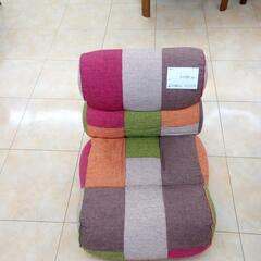 ★ジモティ割あり★  座椅子 カラフル H60×D82×W66 クリーニング済み OJ1932の画像