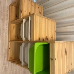 IKEA 収納棚　収納ボックス付　トロファストの画像