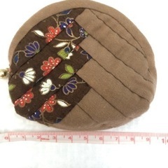 財布　小銭入れ　キルト　パッチワーク