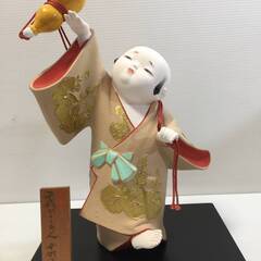 ○【0円あげます！】千成ひょうたん 国明作 博多人形 節句人形 ...