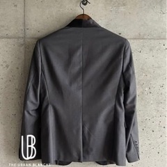 【美品】アーバンブランシュ　タキシード　グレー3ピース　2XL(XL)の画像