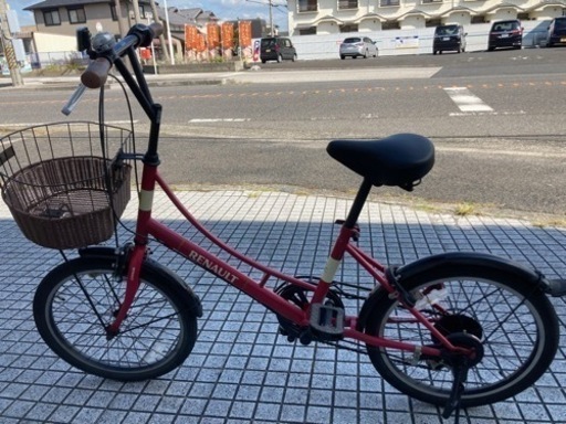 ルノー製】20インチ自転車 6段変速付 前後肉厚タフタイヤ使用❗️若林