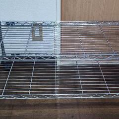 アイリスオーヤマ製 メタルラック二段(テレビ台)の画像