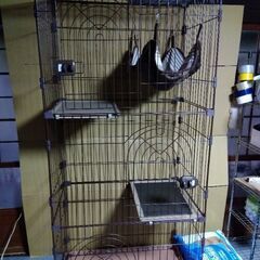 猫ゲージ　キャットタワー　猫飼育セット