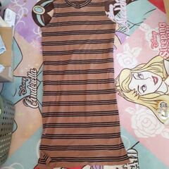 ボーダーワンピース　無料の画像