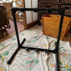 手作り釣竿スタンド　釣竿収納　3本収納できます