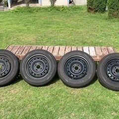 中古DUNLOP ENASAVE EC202 155/65R14   2022年製 ホイール４本セット