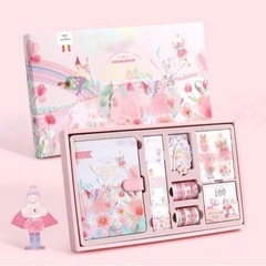 【新品】日記帳 DIY手帳 システム手帳セット 付箋本 和紙テー...