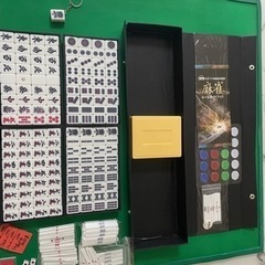 麻雀セット　牌＋マットの画像