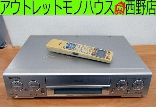 ビデオデッキ 東芝 ARENA VHS A-F100 動作OK アリーナ リモコン付き TOSHIBA ビデオ 札幌 西野店