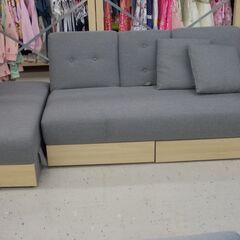 収納付きソファベッド テーブル付き