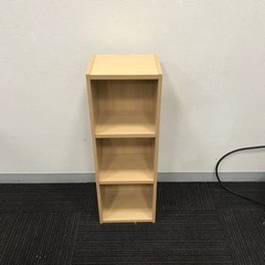 【中古品】コメリ ミニボックス 3段 ナチュラル カラーボックス