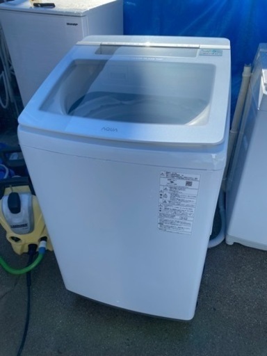 お薦め品‼️分解洗浄済み‼️インバータガラストップAQUA洗濯機10kg2019年