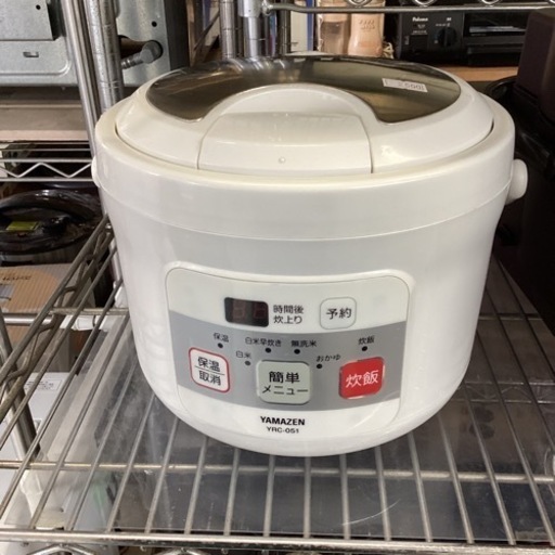 万代店　炊飯器　炊飯ジャー　3合炊き　山善
