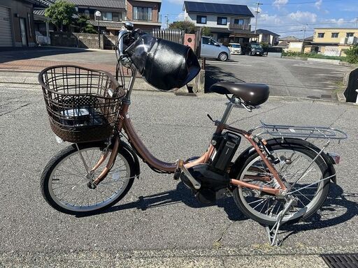 【引き取り限定】 BRIDGESTONE ブリヂストン 電動アシスト自転車 ASSISTAUNI 20インチ 鍵付き 充電器付き 自転車 USED 中古