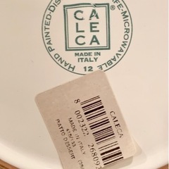 未使用 CALECA プレート 18cm 4枚セット ハンドメイド 皿 食器 イタリア製の画像