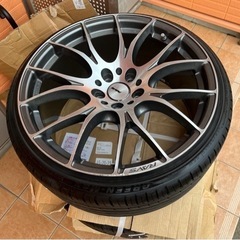 レイズ RAYS HOMURA ホムラ 2×7 8.5J +45 9.5J +45 19 インチ 114.3 215/35R19 21年製 JDM クラウン マークX スカイライン セダン等