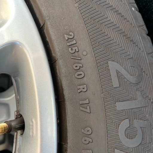 215/60R17インチタイヤのみ年式2022バリ山