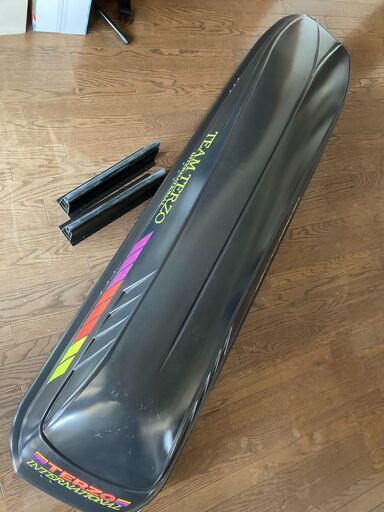 今月23日(月)で掲載終了! これが最終値です!  カー用品　TERZOルーフボックス　アウトドア　スキーアタッチメント、取説、盗難防止ロック付　室内保管品