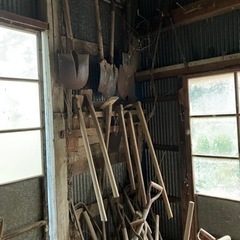 古いくわ、スコップ【在庫あります】の画像