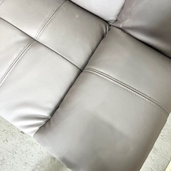 🌟激安‼️レザーソファーベッド　2人掛けソファー🌟の画像
