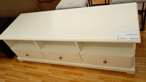 ★ジモティ割あり★ IKEA TV台 ホワイト H46×D49×W145 クリーニング済み YJ578