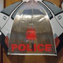 パトカーの傘の画像