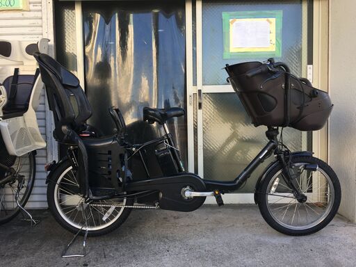 地域限定送料無料　パナソニック　ギュットミニ　三人乗り　16AH　20インチ　黒　キッスミニ　ビッケポーラー　神戸市　電動自転車