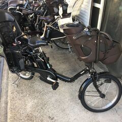 地域限定送料無料 パナソニック ギュットミニ 三人乗り 16AH 20インチ