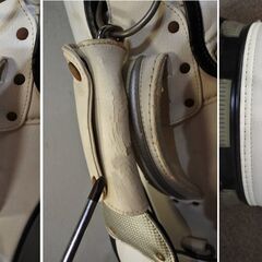 【KSD/Z/90】PGA TOUR/THE PLAYERS 大型キャディバッグ ユースド、ダメージあり 状態よくありません。クラブ保管用、練習用などにいかがですか。の画像