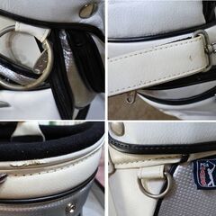 【KSD/Z/90】PGA TOUR/THE PLAYERS 大型キャディバッグ ユースド、ダメージあり 状態よくありません。クラブ保管用、練習用などにいかがですか。の画像
