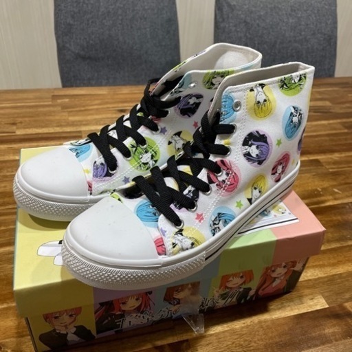 【新品未使用】五等分の花嫁 ハイカットスニーカー ホワイト 27cm