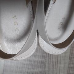 RANDA 厚底サンダル ゴールドの画像
