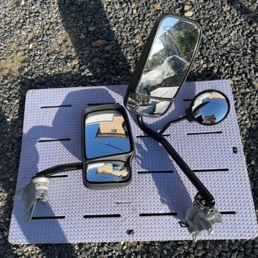 日野　デュトロ2t ワイド新車外し純正美品ミラー助手席のみ電動♪ドアミラー 純正ミラー  80