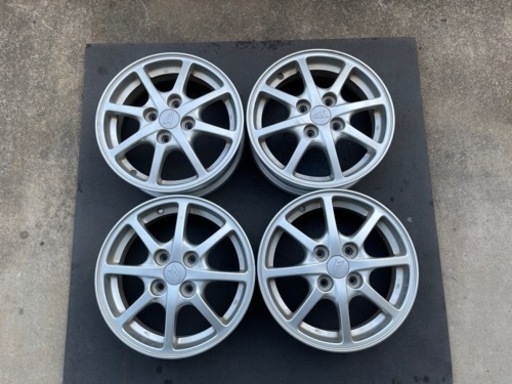 H909-2)ダイハツ純正4.5J-14+45 アルミ中古4本セット！ダイハツ軽自動車全般
