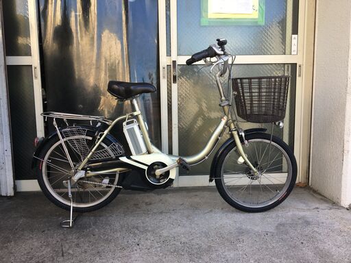 地域限定送料無料　ヤマハ　パス　コンパクト　新基準　8,7AH　20インチ　ゴールド　アシスタ　ビビ　神戸市　電動自転車