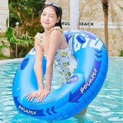 【新品】2023新しい浮き輪 うきわ 浮輪 フロート 大人用 O型 持ち手付き 厚さ 水遊び用 スイミング 夏休み 夏海遊び 水遊び プールパーティー 海水浴 日光浴 暑さ対策の画像
