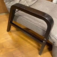 【0円】座椅子 フットレスト付き 折りたたみ ベージュ リクライニングの画像