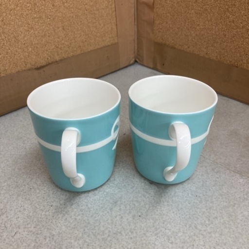 S785 ★ 未使用 ティファニー TIFFANY&Co マグカップ ブルー リボン ボックス 