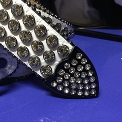 ★早い者勝ちSALE！★美品 HERMETIC Crystal Daia Beltの画像