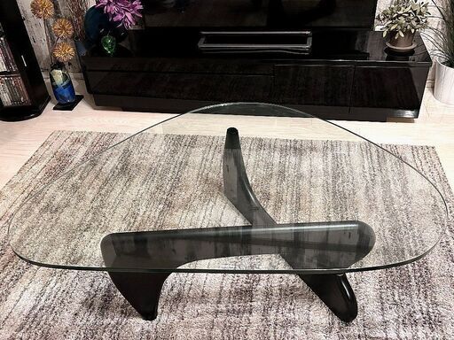 名作 イサムノグチのノグチテーブル リビング用センターテーブル 北欧デザイナーズ　ガラステーブル