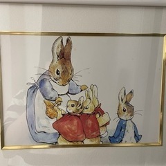 ピーターラビット　額入りの画像