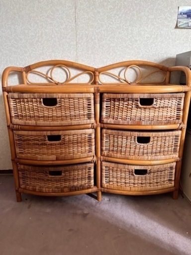 【締め切り間近！】籐家具 衣装ケース